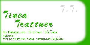 timea trattner business card